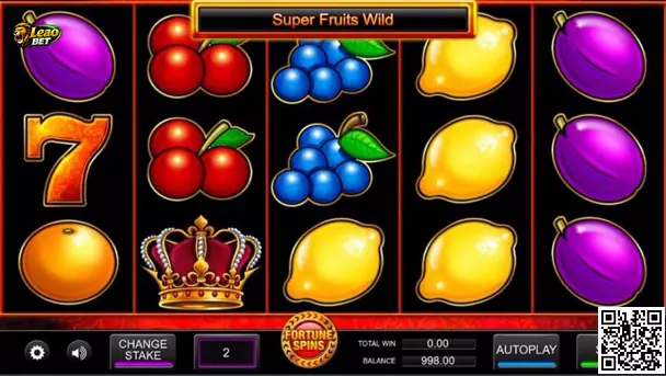 Jogabilidade Super Fruits Slot